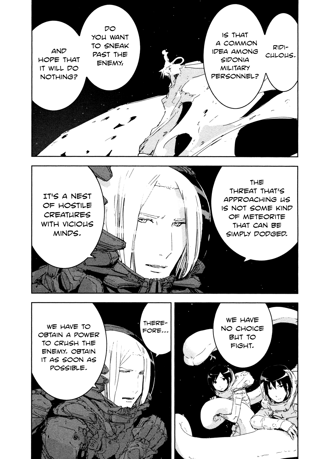 Sidonia no Kishi Chapter 33 page 5 - Chapter 33: Shiraui Tsumugi's Ability