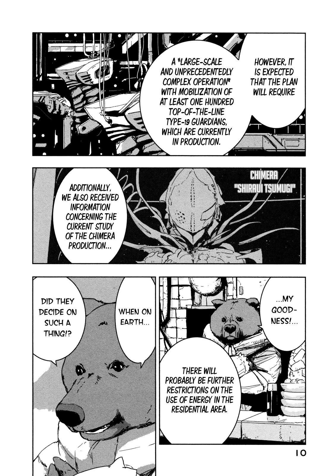 Sidonia no Kishi Chapter 36 page 11 - Chapter 36: Large Mass Union Ship's Rumbling