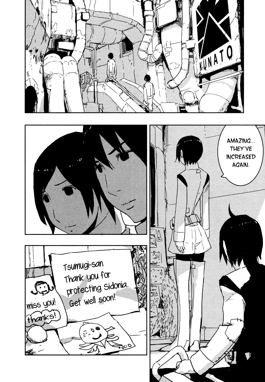 Sidonia no Kishi Chapter 36 page 13 - Chapter 36: Large Mass Union Ship's Rumbling