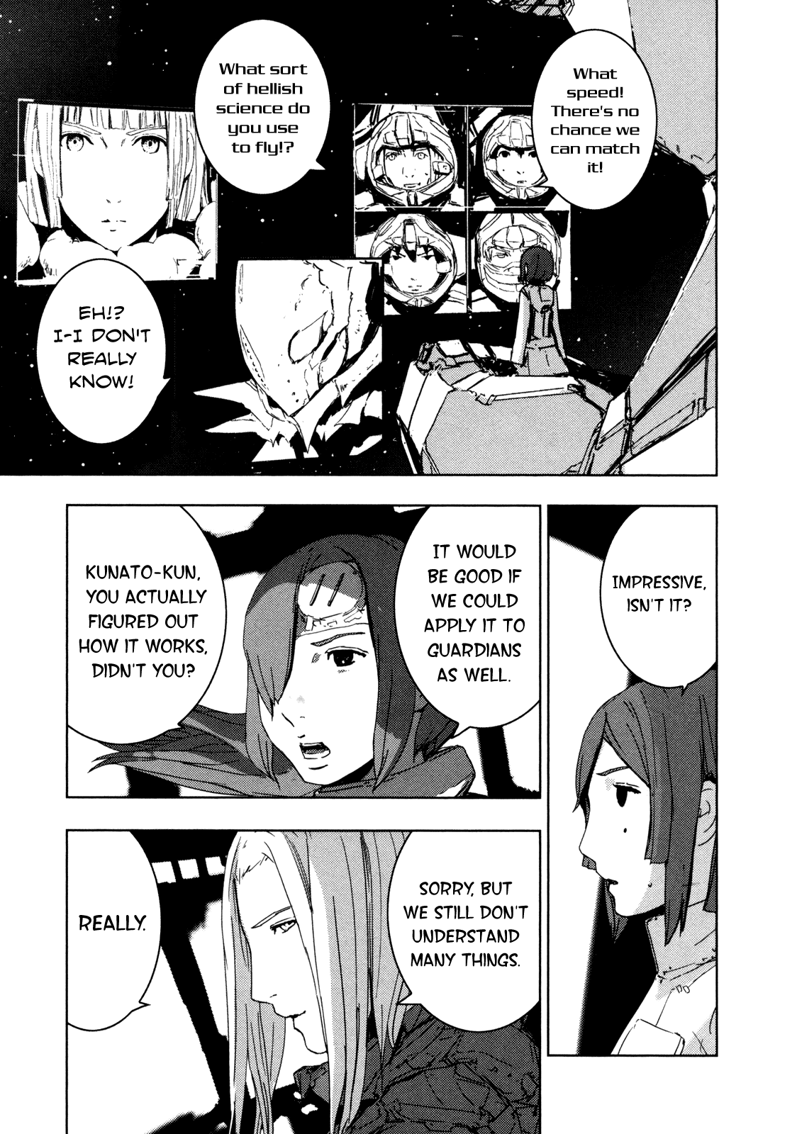 Sidonia no Kishi Chapter 36 page 36 - Chapter 36: Large Mass Union Ship's Rumbling
