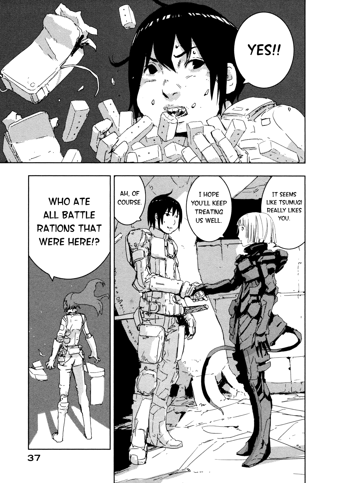 Sidonia no Kishi Chapter 36 page 38 - Chapter 36: Large Mass Union Ship's Rumbling