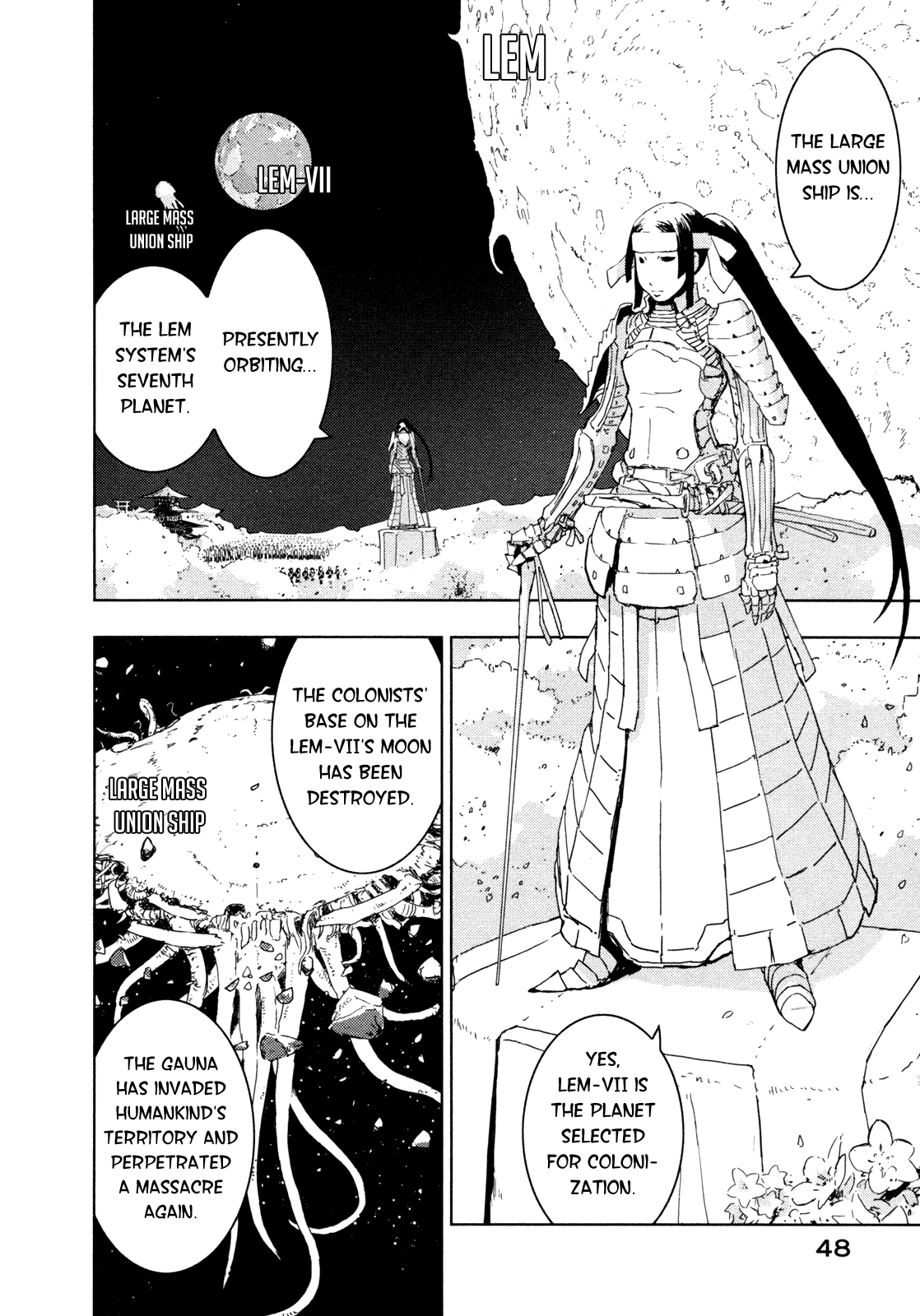 Sidonia no Kishi Chapter 37 page 2 - Chapter 37: Shiraui Tsumugi's Wish