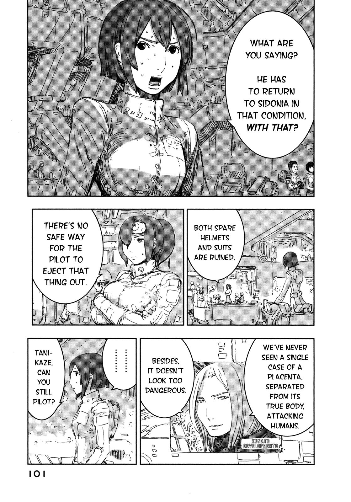 Sidonia no Kishi Chapter 42 page 18 - Chapter 42: Hoshijiro Shizuka's Image