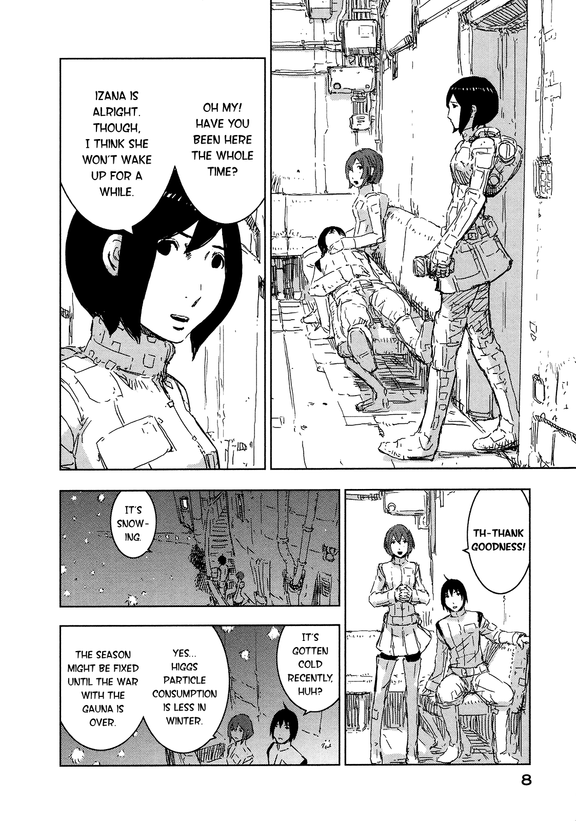 Sidonia no Kishi Chapter 45 page 10 - Chapter 45: The Honoka Sisters' House Search
