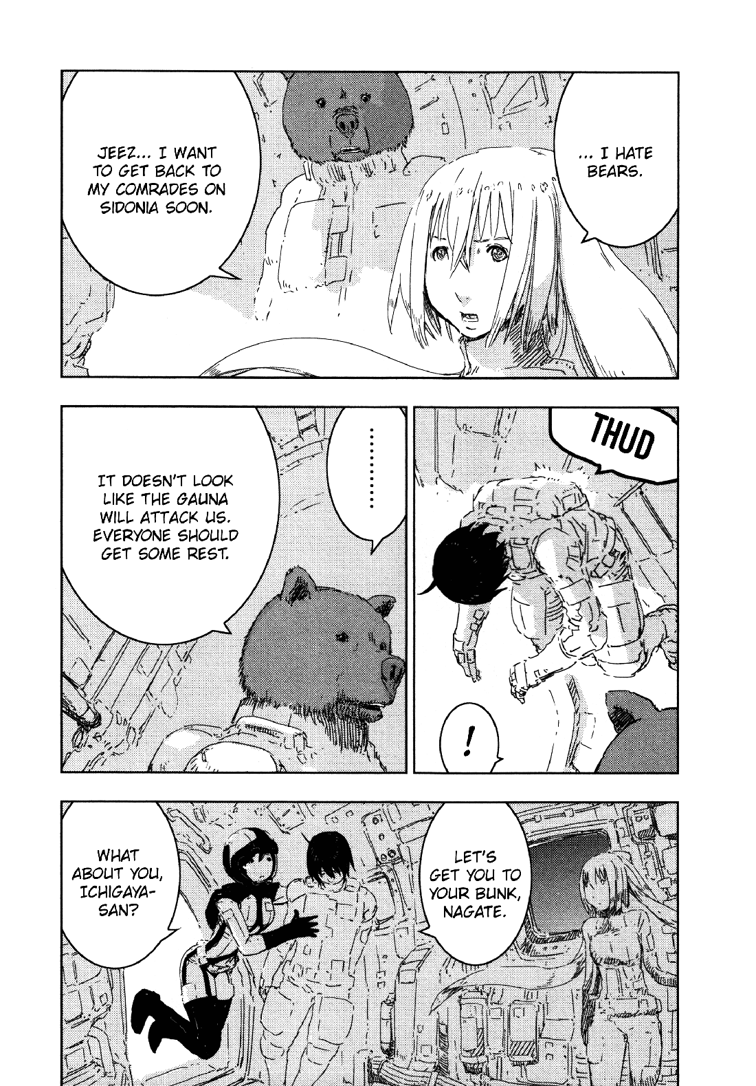 Sidonia no Kishi Chapter 53 page 13 - Chapter 53: The Large Mass Union Ship's Presence