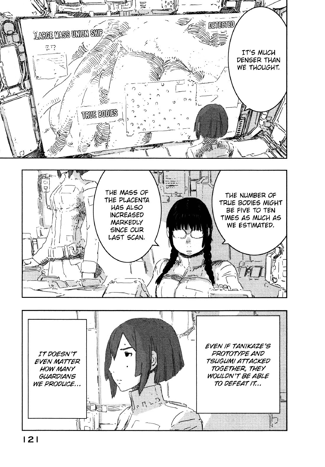 Sidonia no Kishi Chapter 53 page 17 - Chapter 53: The Large Mass Union Ship's Presence