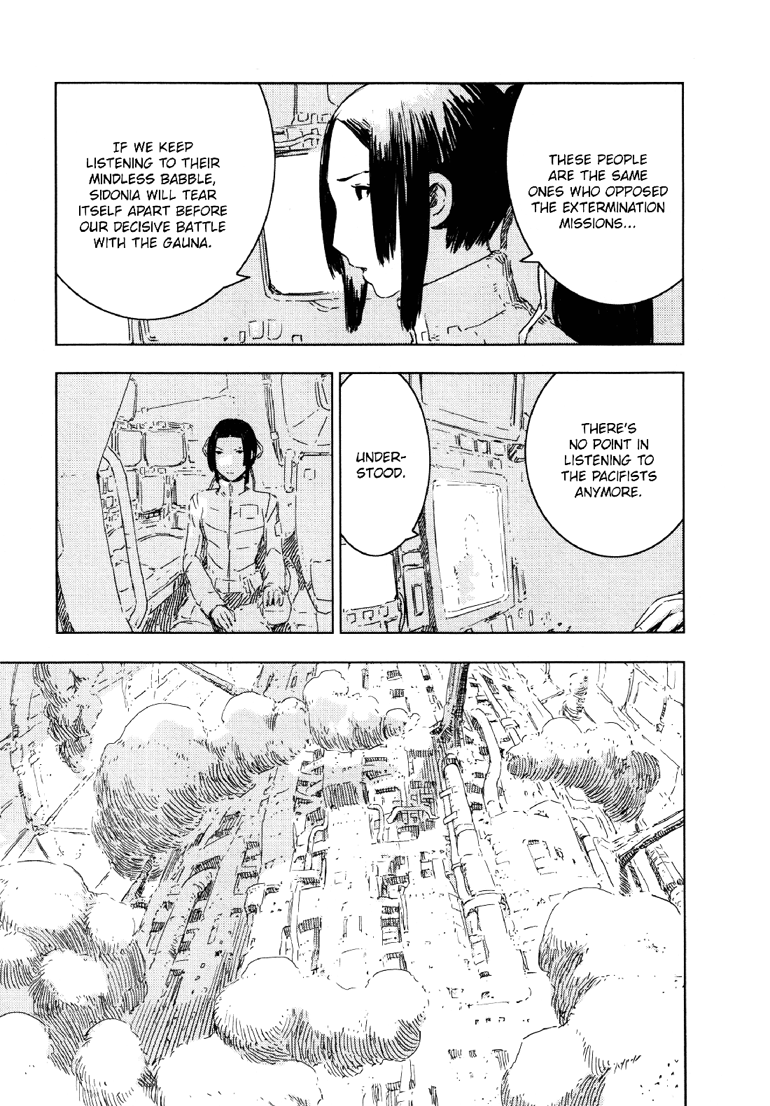 Sidonia no Kishi Chapter 53 page 19 - Chapter 53: The Large Mass Union Ship's Presence