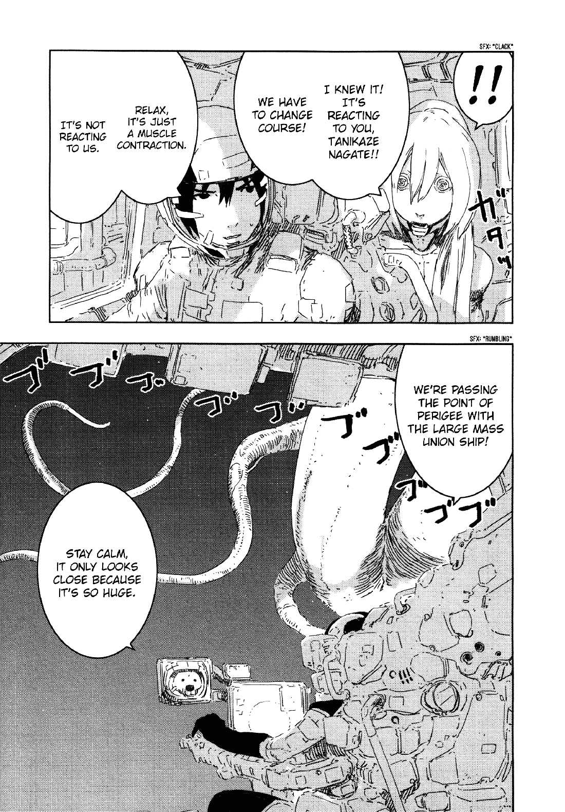 Sidonia no Kishi Chapter 53 page 3 - Chapter 53: The Large Mass Union Ship's Presence