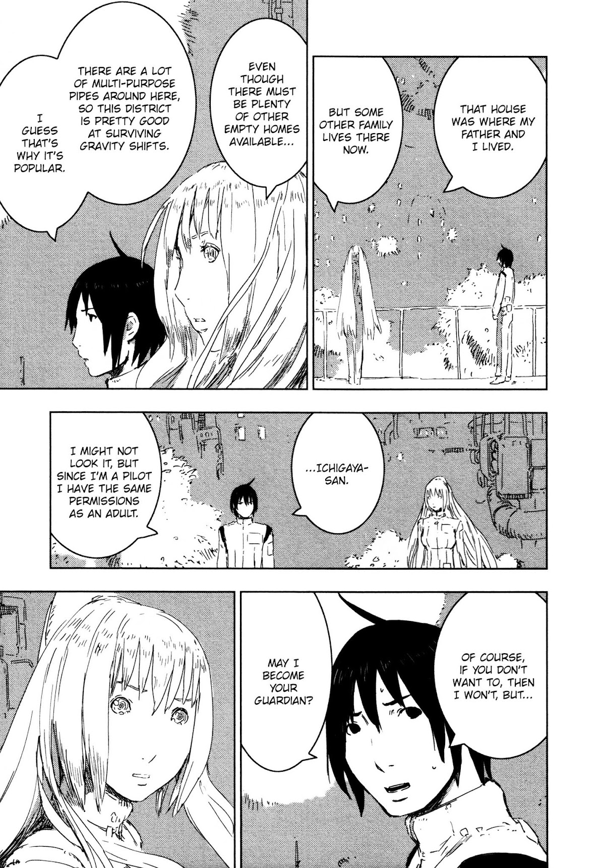 Sidonia no Kishi Chapter 54 page 13 - Chapter 54: The Conversation of Ichigaya Teruru