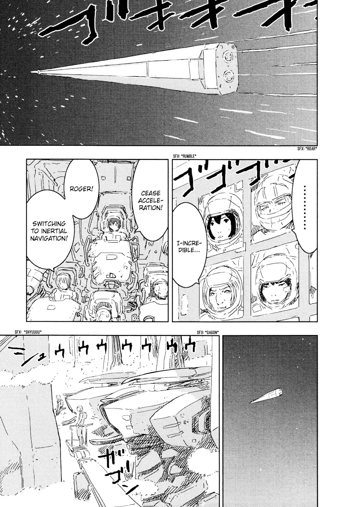 Sidonia no Kishi Chapter 55 page 15 - Chapter 55: Launch of the Mizuki