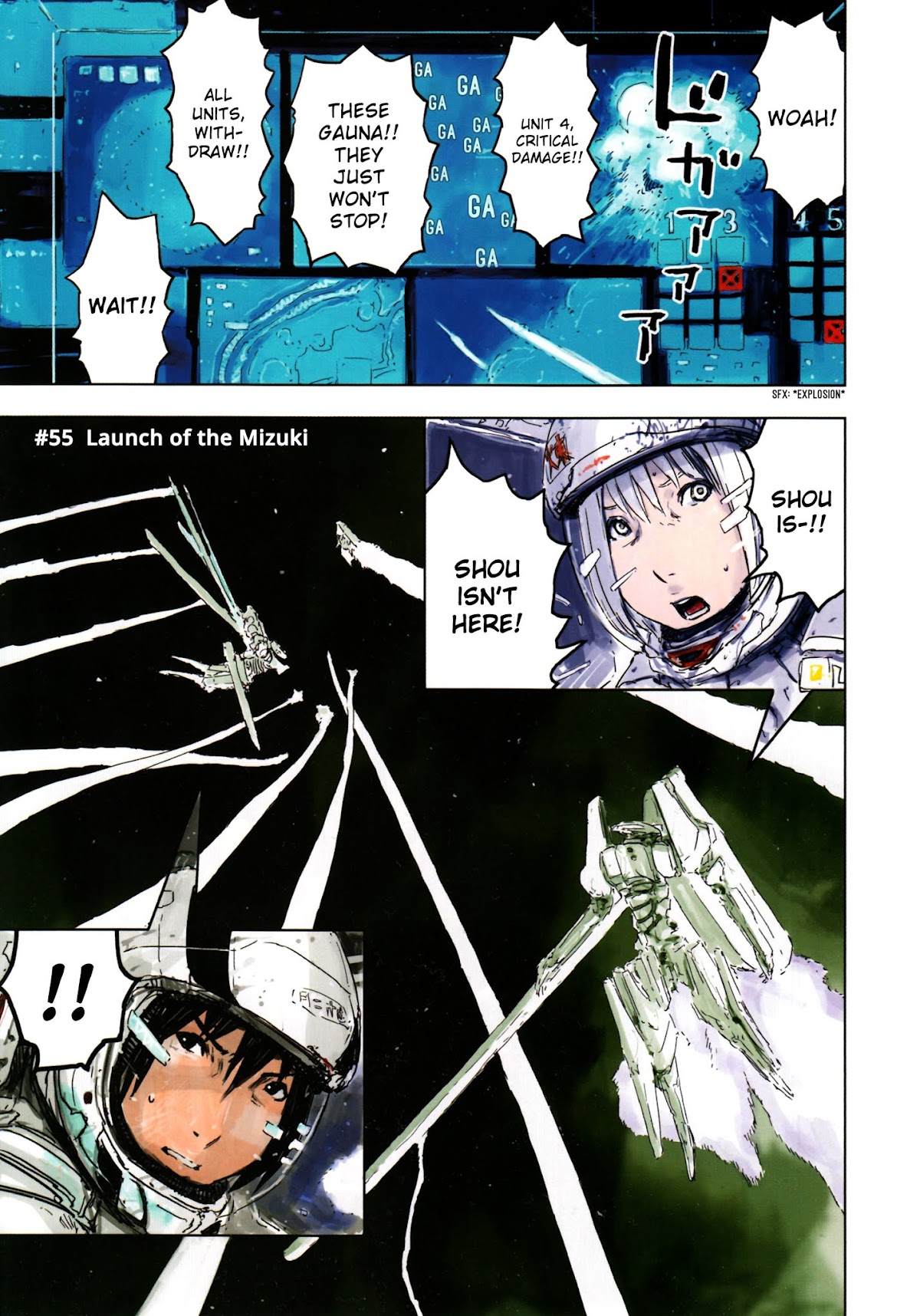 Sidonia no Kishi Chapter 55 page 3 - Chapter 55: Launch of the Mizuki