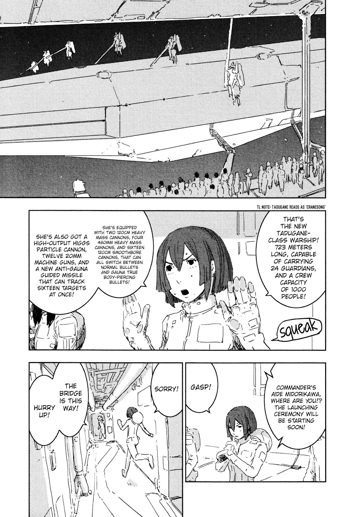 Sidonia no Kishi Chapter 55 page 7 - Chapter 55: Launch of the Mizuki