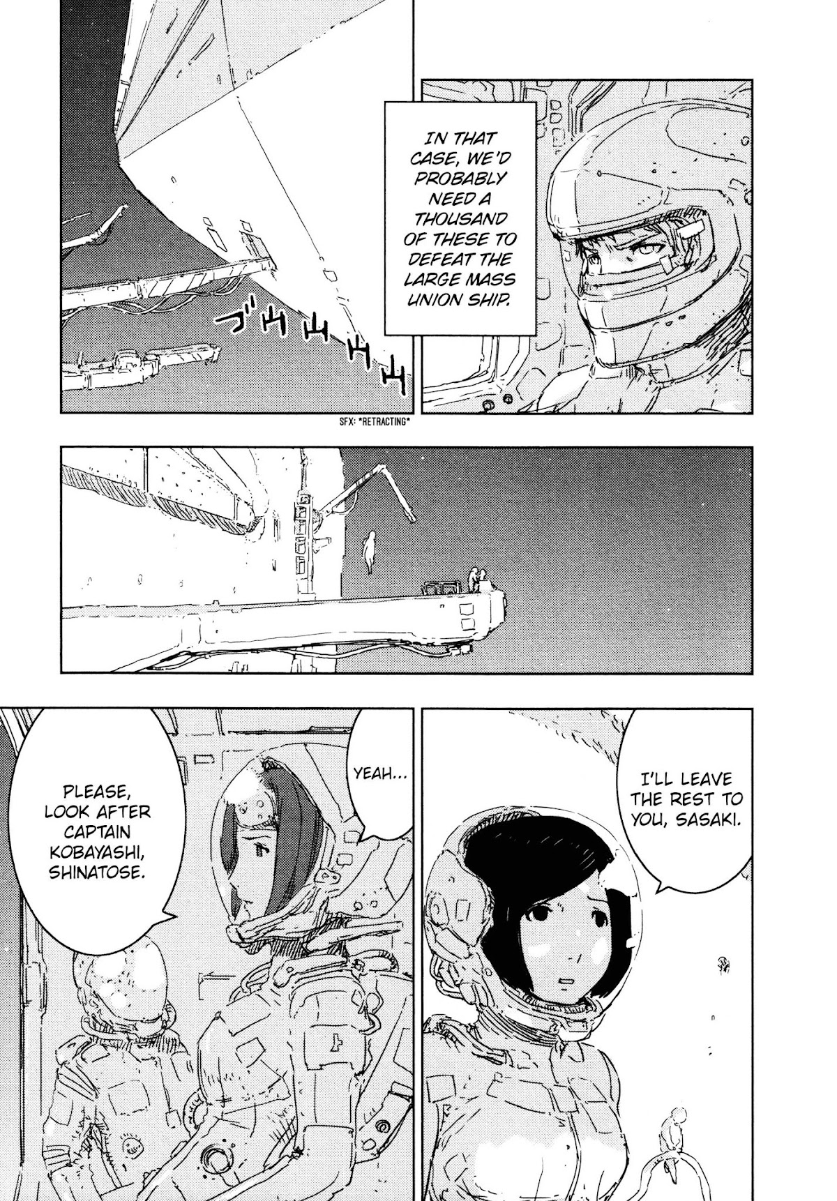 Sidonia no Kishi Chapter 55 page 9 - Chapter 55: Launch of the Mizuki
