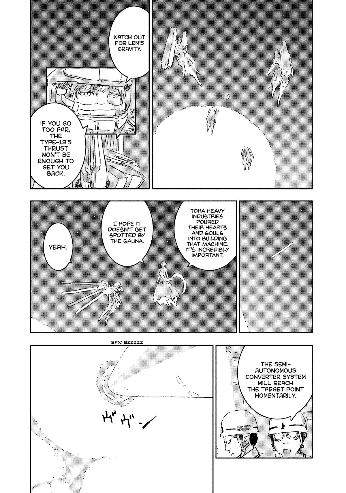Sidonia no Kishi Chapter 60 page 10 - Chapter 60: Installation of the Semi-Autonomous Converter System