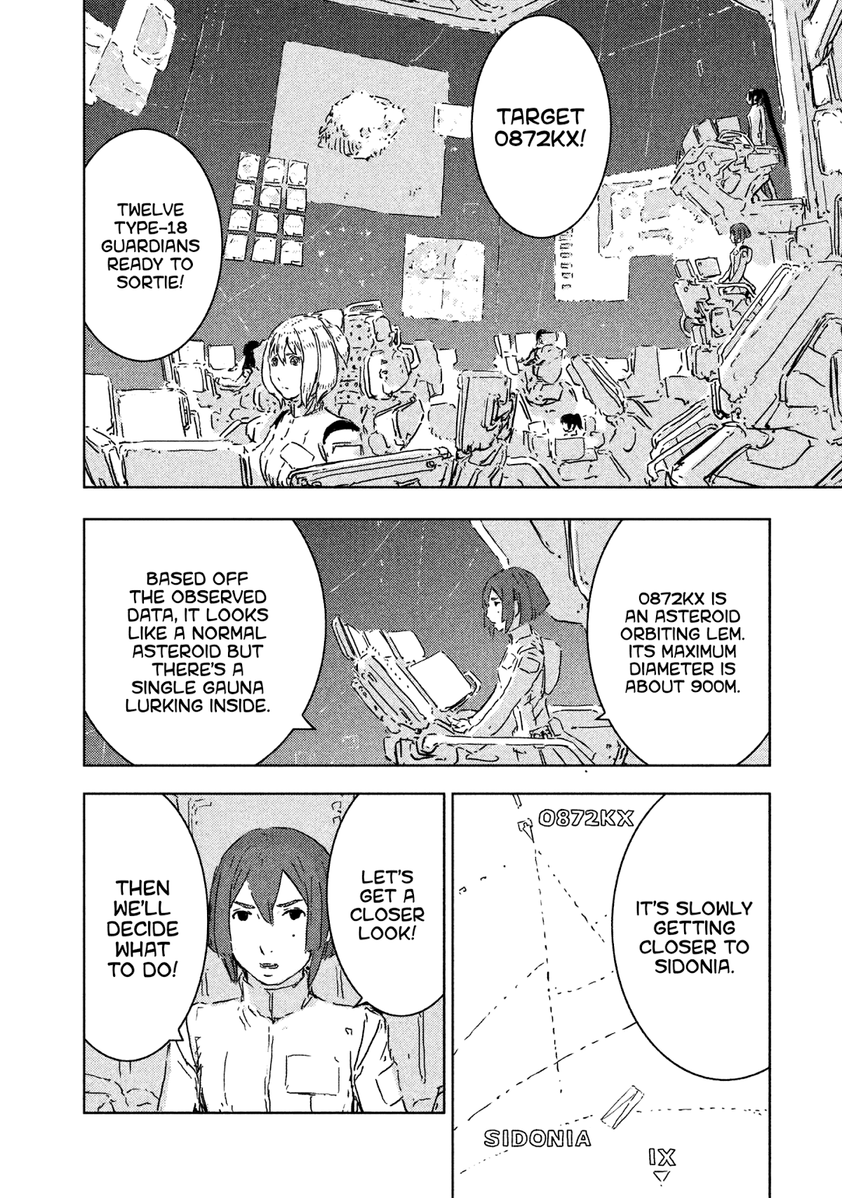 Sidonia no Kishi Chapter 61 page 8 - Chapter 61: The new Pilots' First Battle, Part 1