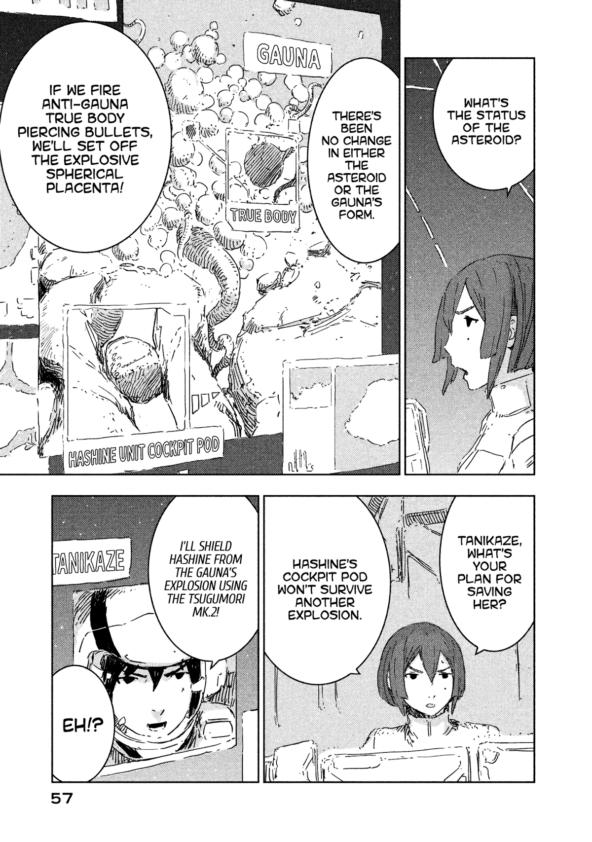 Sidonia no Kishi Chapter 62 page 3 - Chapter 62: The new Pilots' First Battle, Part 2
