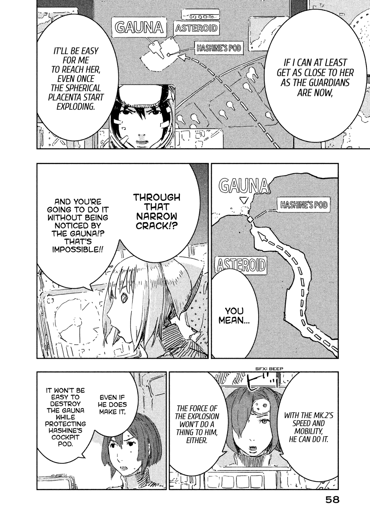 Sidonia no Kishi Chapter 62 page 4 - Chapter 62: The new Pilots' First Battle, Part 2