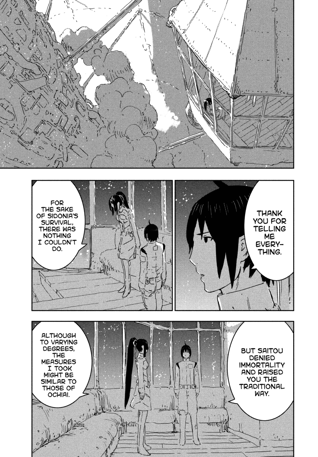 Sidonia no Kishi Chapter 66 page 21 - Chapter 66: Captain Kobayashi's Lingering Affection