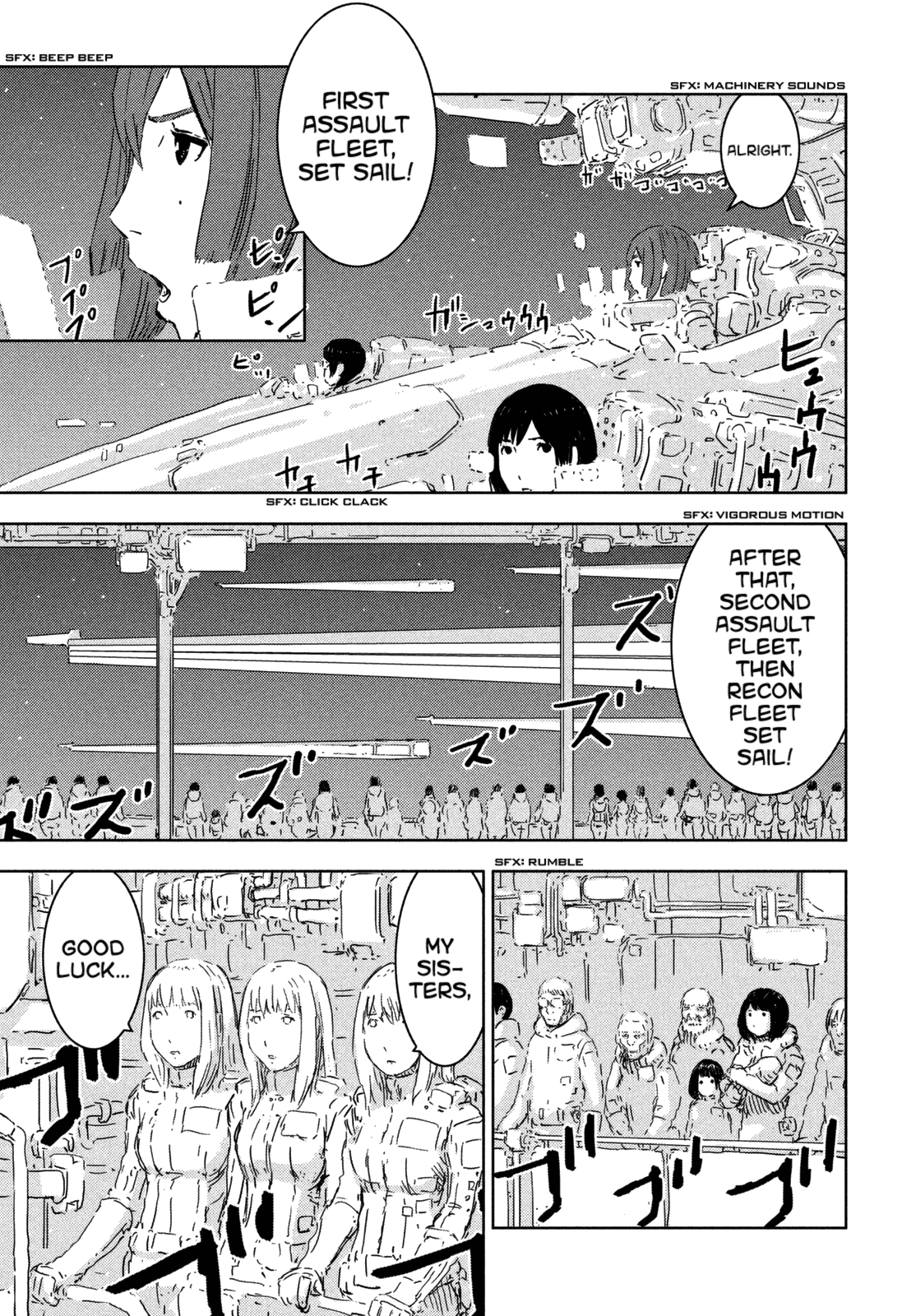 Sidonia no Kishi Chapter 66 page 3 - Chapter 66: Captain Kobayashi's Lingering Affection