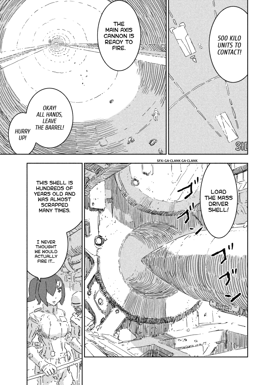 Sidonia no Kishi Chapter 74 page 12 - Chapter 74: Captain Kobayashi's Resolve