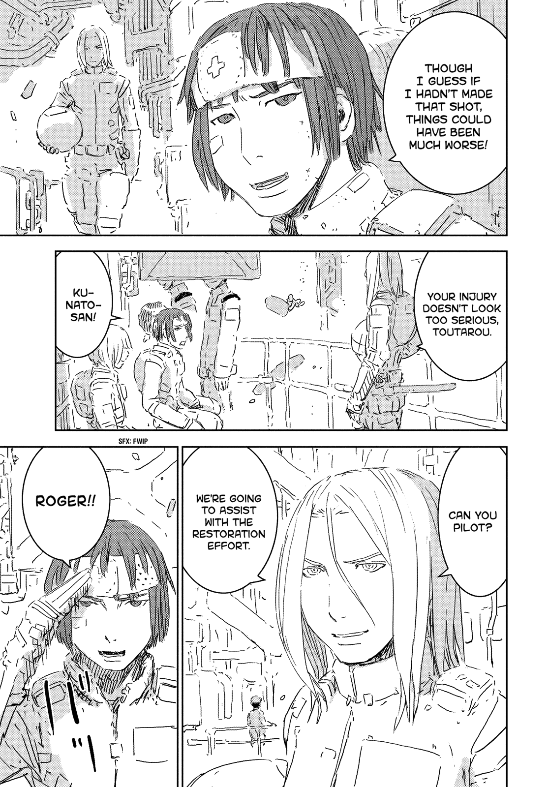 Sidonia no Kishi Chapter 75 page 19 - Chapter 75: Kunato Squad's Battle