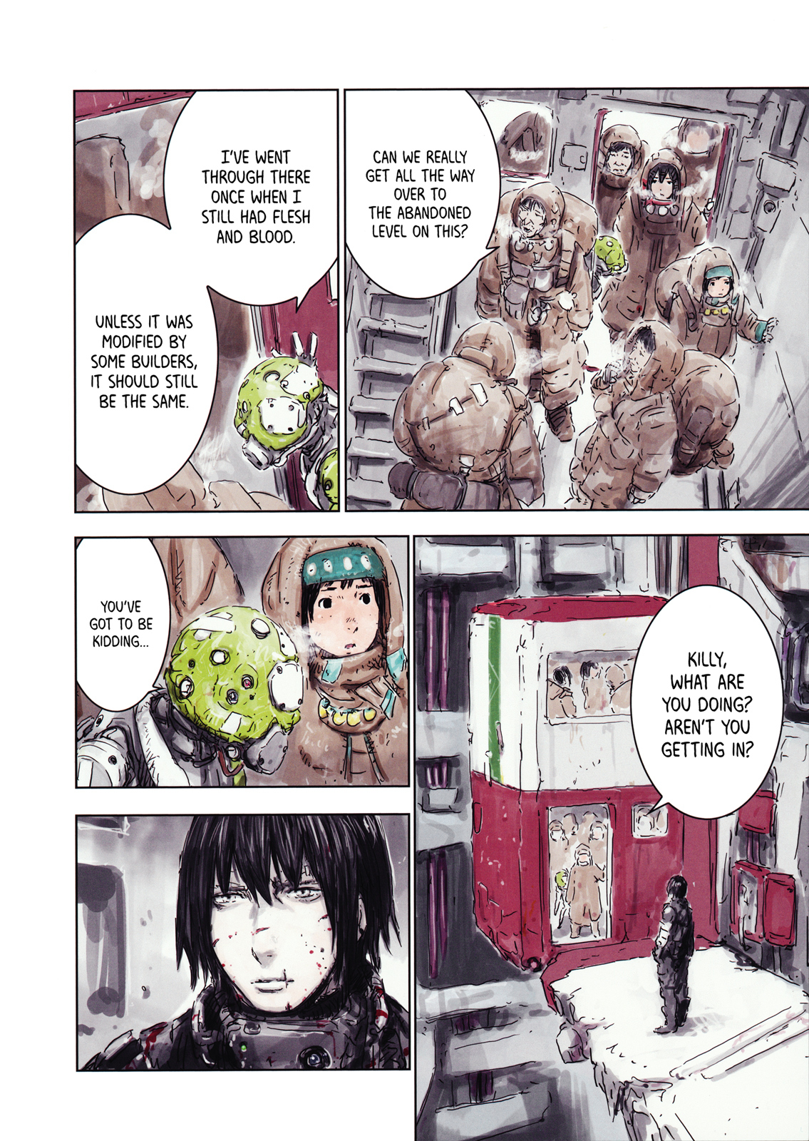 Sidonia no Kishi Chapter 78.5 page 11 - Chapter 78.5: Tsumugi Hooked on "BLAME!"