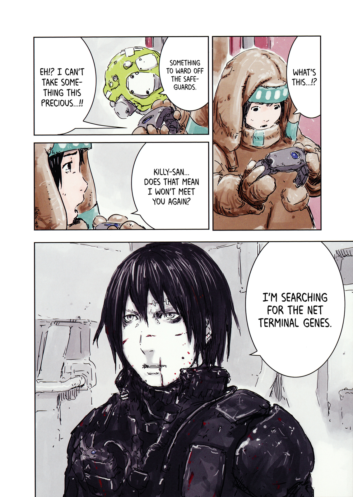 Sidonia no Kishi Chapter 78.5 page 13 - Chapter 78.5: Tsumugi Hooked on "BLAME!"