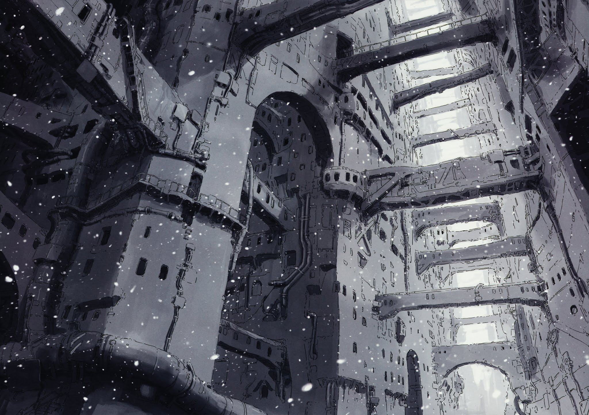 Sidonia no Kishi Chapter 78.5 page 4 - Chapter 78.5: Tsumugi Hooked on "BLAME!"