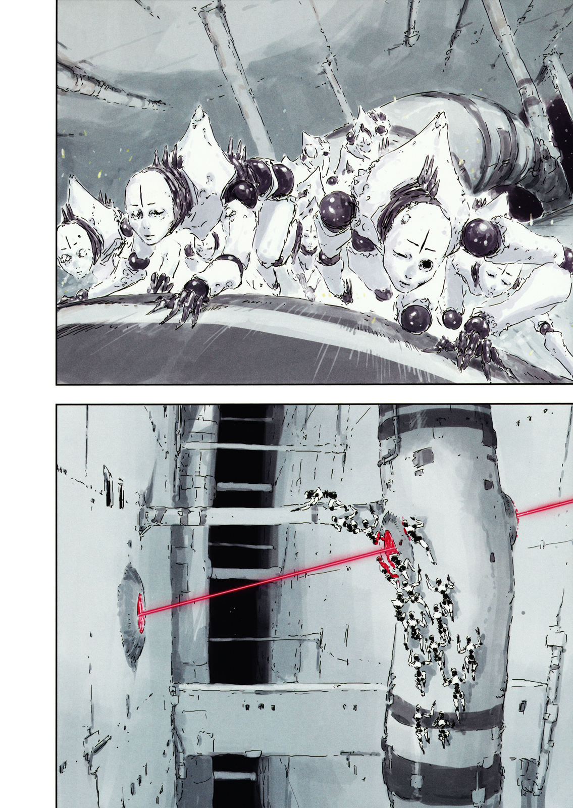 Sidonia no Kishi Chapter 78.5 page 5 - Chapter 78.5: Tsumugi Hooked on "BLAME!"