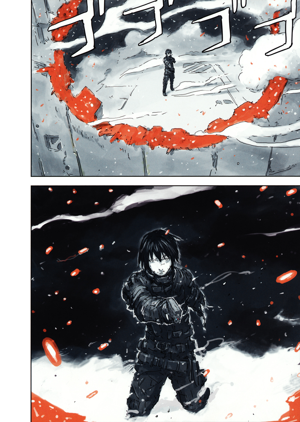 Sidonia no Kishi Chapter 78.5 page 7 - Chapter 78.5: Tsumugi Hooked on "BLAME!"