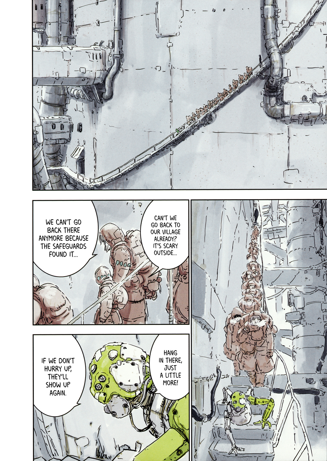 Sidonia no Kishi Chapter 78.5 page 9 - Chapter 78.5: Tsumugi Hooked on "BLAME!"