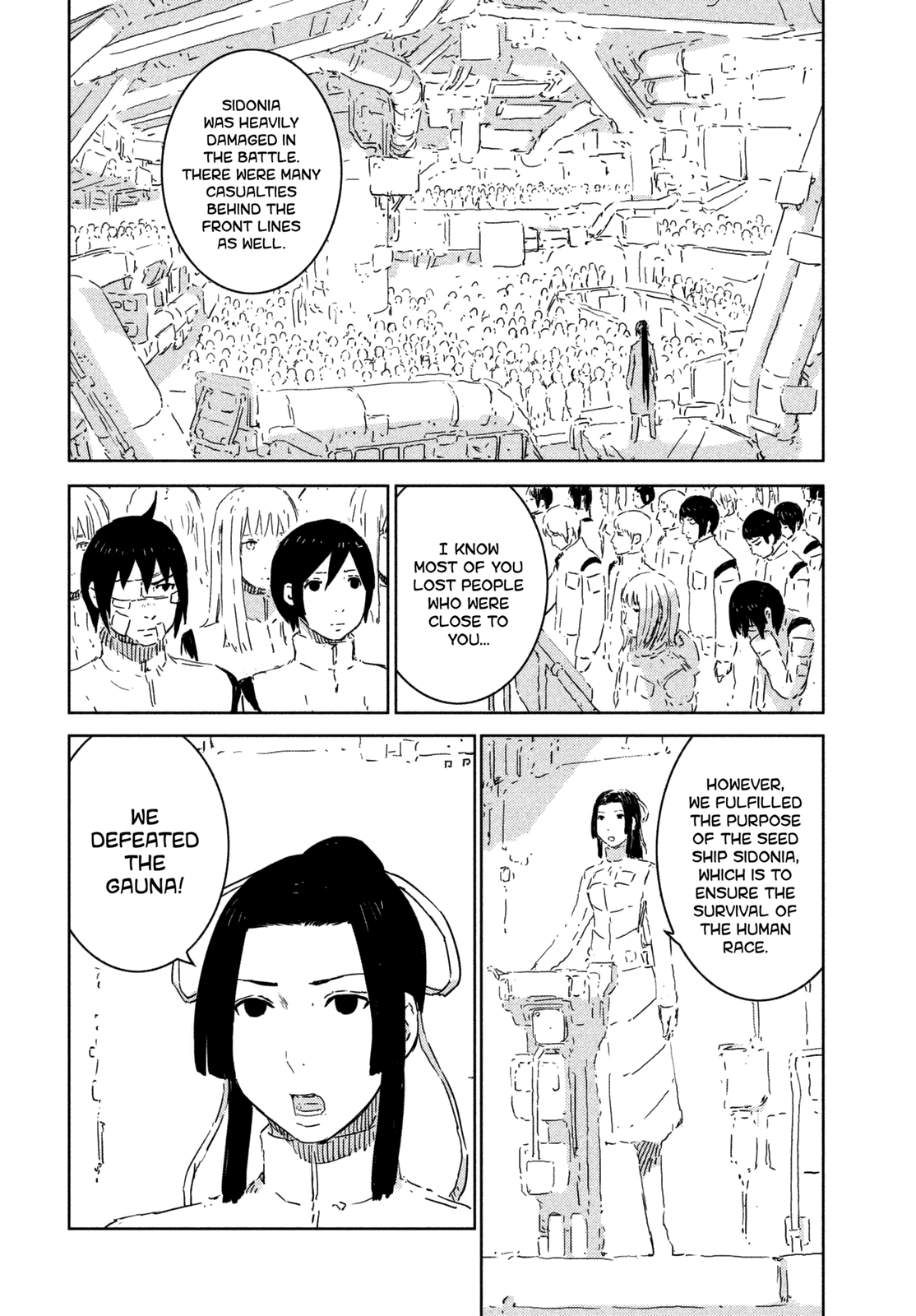 Sidonia no Kishi Chapter 78 page 4 - Chapter 78: The End of the War Against the Gauna [END]