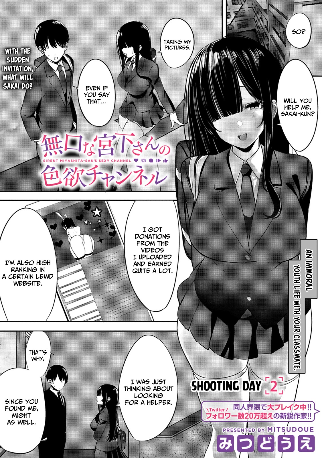 Silent Miyashita-san's Sexy Channel Chapter 2 page 4 - Chapter 2: Shooting Day 2