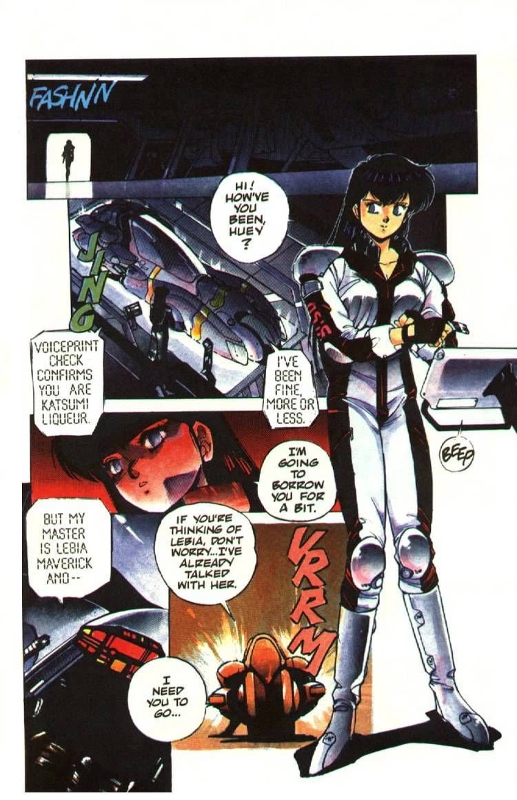 Silent Mobius Chapter 2.8 page 12 - Vol.2 Chapter 8: Katsumi Liqueur (Part 2)