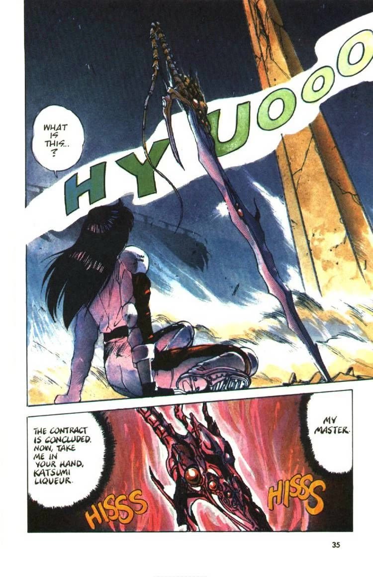Silent Mobius Chapter 2.8 page 34 - Vol.2 Chapter 8: Katsumi Liqueur (Part 2)