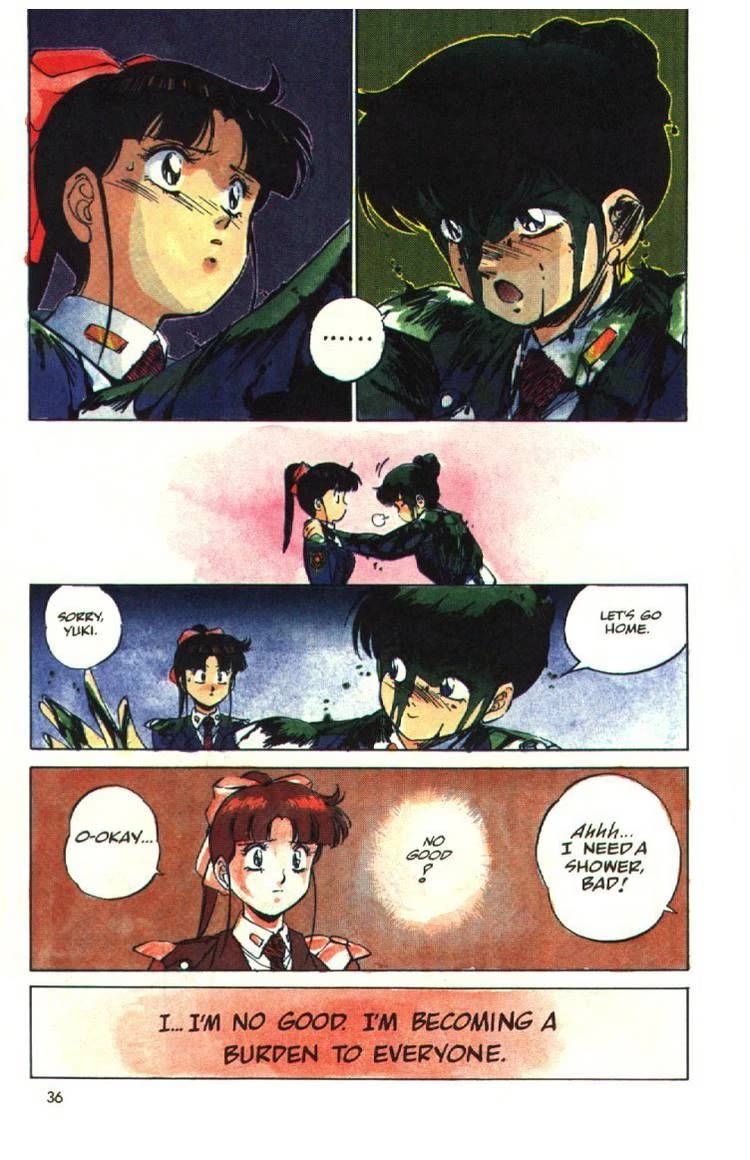 Silent Mobius Chapter 2.9 page 35 - Vol.2 Chapter 9: Katsumi Liqueur (Part 3) and Yuki Saiko (Part 1)