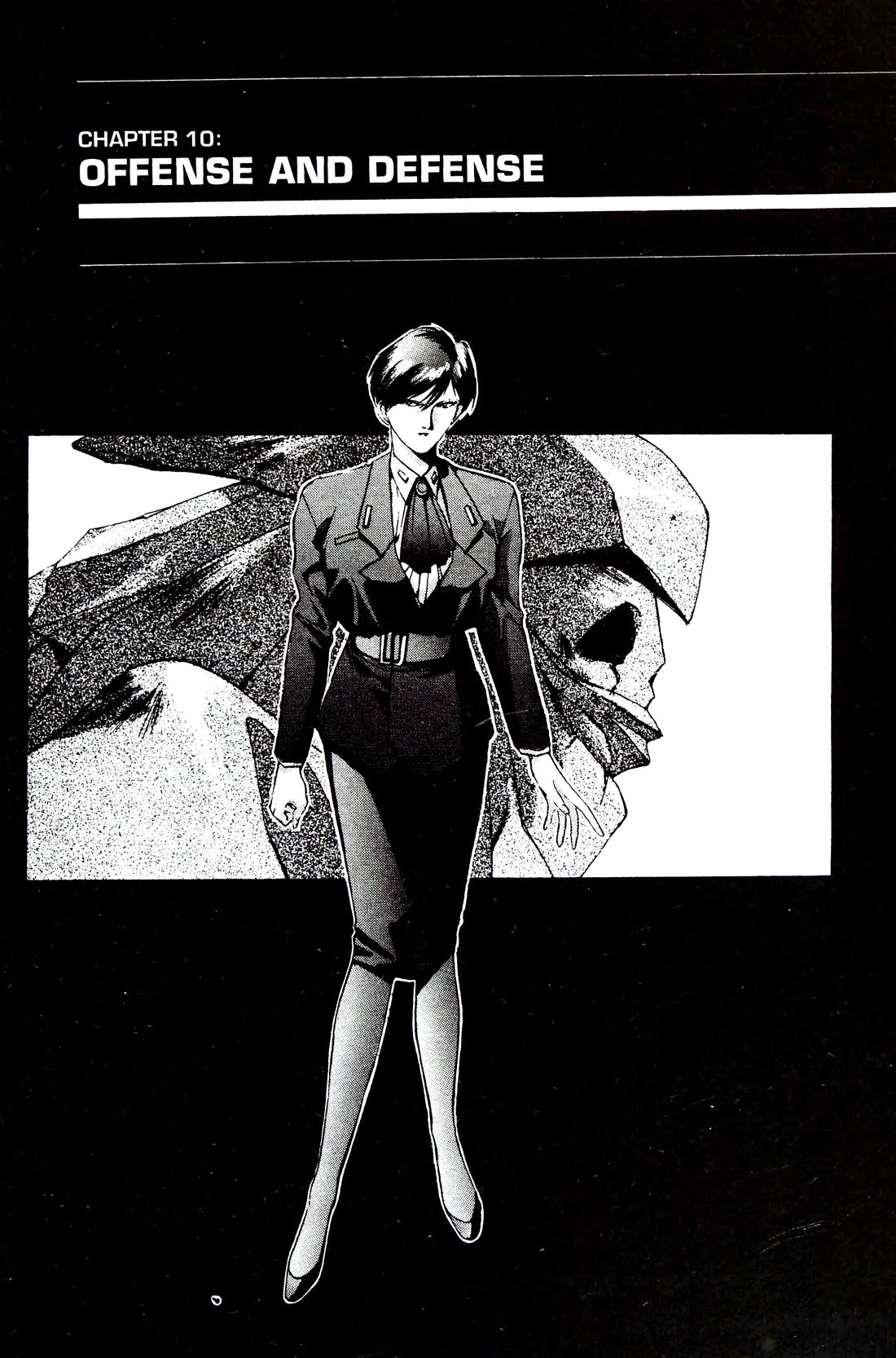 Silent Mobius Vol.4 Chapter 10 page 1 - Vol.4 Chapter 10: Offense and Defense (Black & white version)