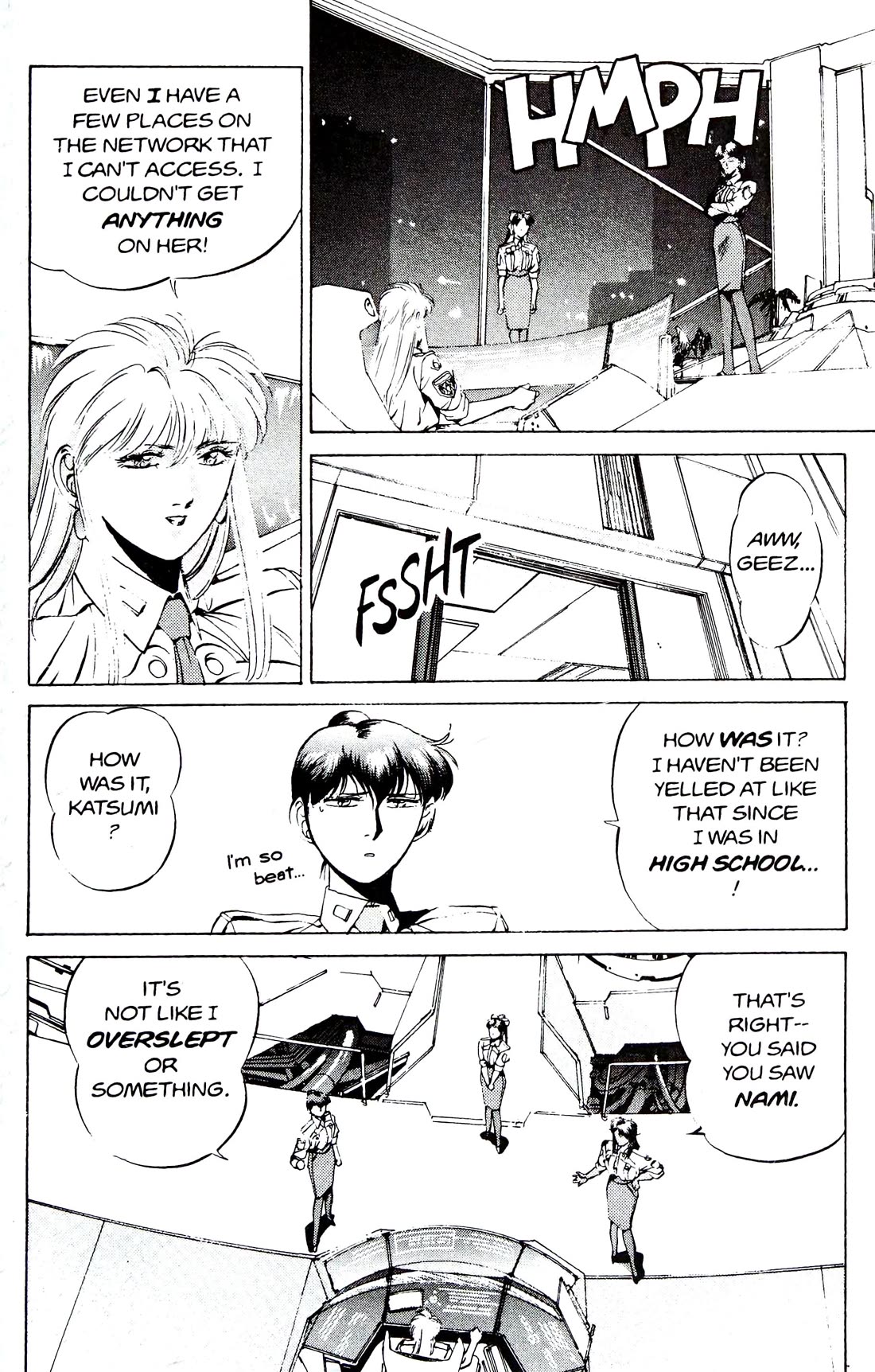 Silent Mobius Vol.4 Chapter 10 page 16 - Vol.4 Chapter 10: Offense and Defense (Black & white version)