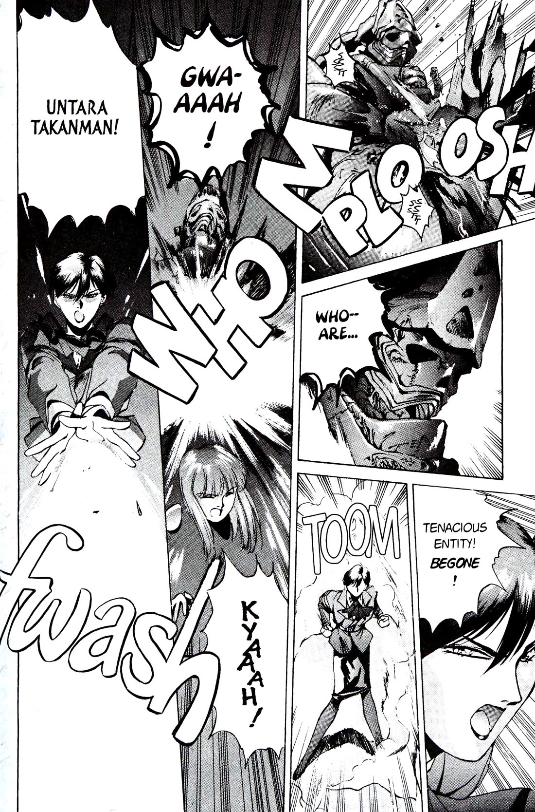 Silent Mobius Vol.4 Chapter 10 page 34 - Vol.4 Chapter 10: Offense and Defense (Black & white version)