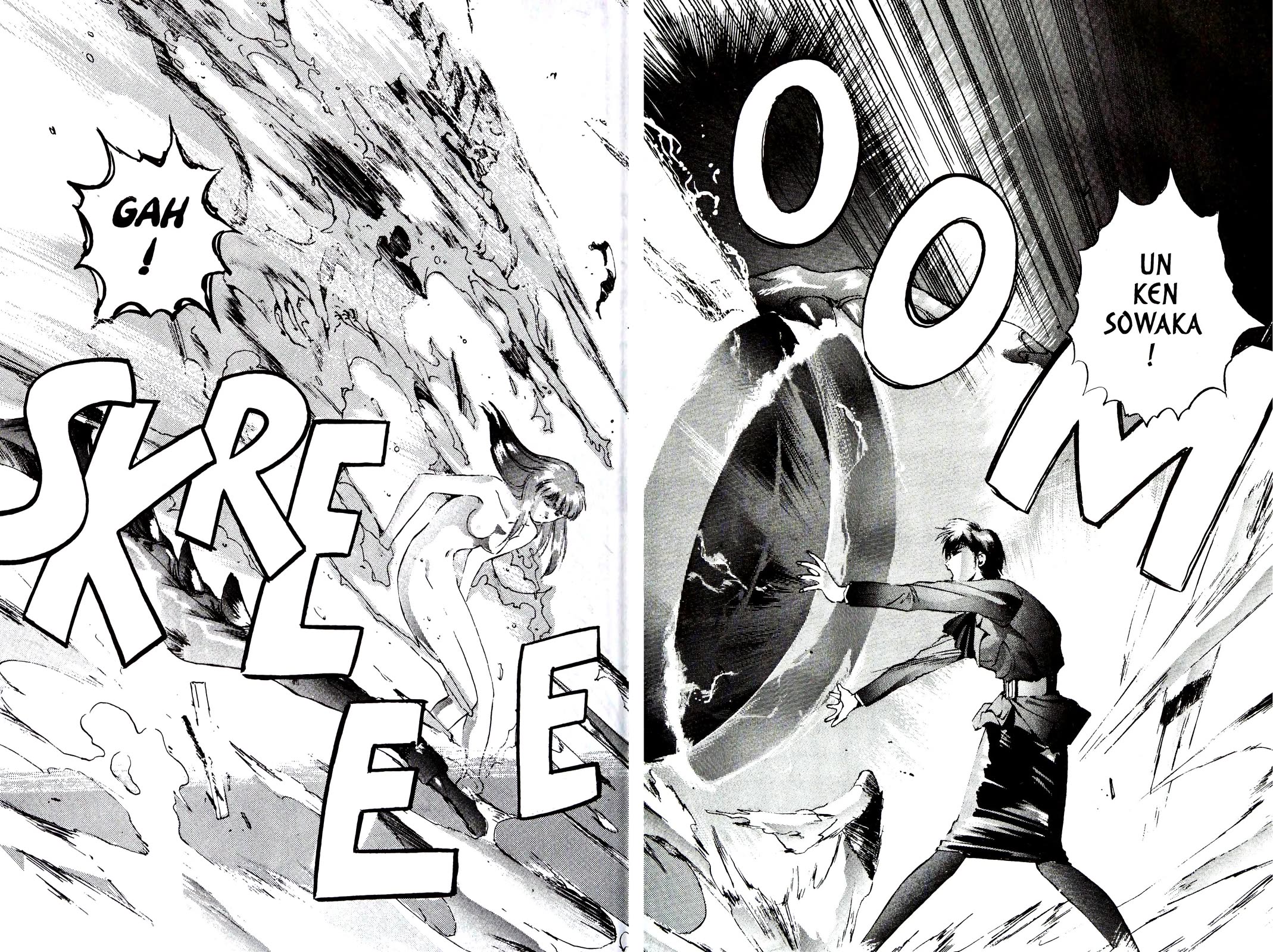 Silent Mobius Vol.4 Chapter 10 page 35 - Vol.4 Chapter 10: Offense and Defense (Black & white version)