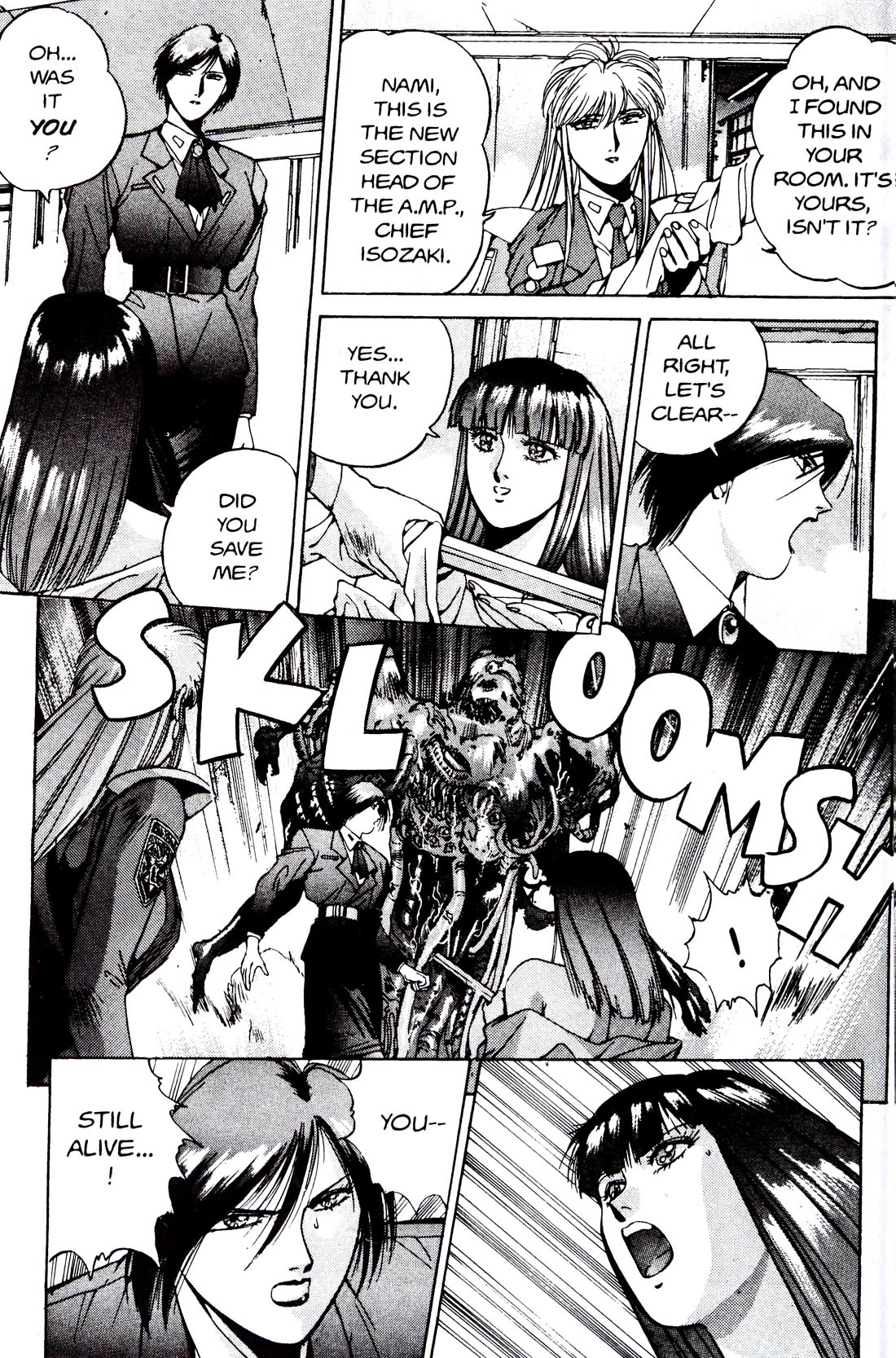 Silent Mobius Vol.4 Chapter 10 page 40 - Vol.4 Chapter 10: Offense and Defense (Black & white version)