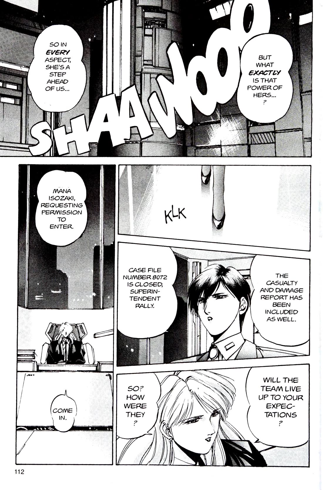 Silent Mobius Vol.4 Chapter 10 page 46 - Vol.4 Chapter 10: Offense and Defense (Black & white version)