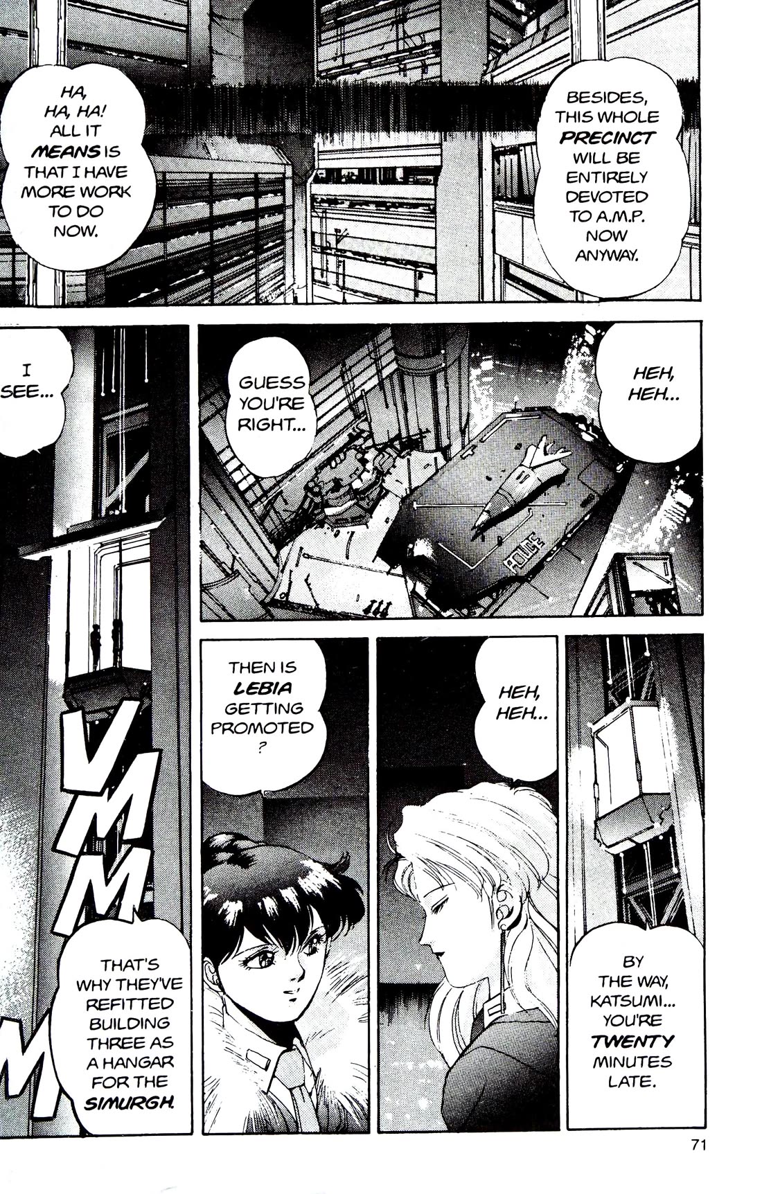 Silent Mobius Vol.4 Chapter 10 page 7 - Vol.4 Chapter 10: Offense and Defense (Black & white version)