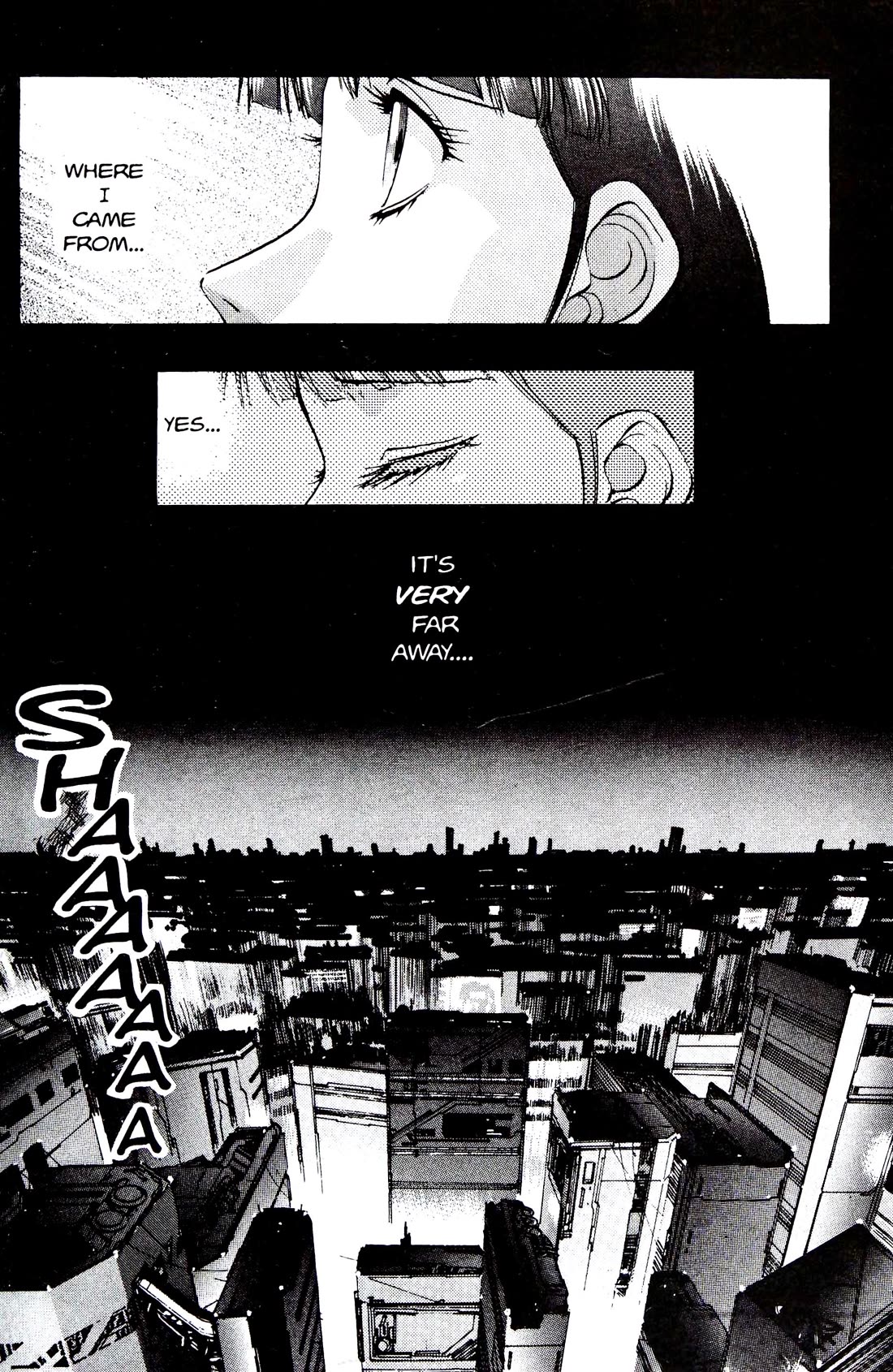 Silent Mobius Chapter 4.12 page 35 - Vol.4 Chapter 12: Labyrinth (Black & white version)