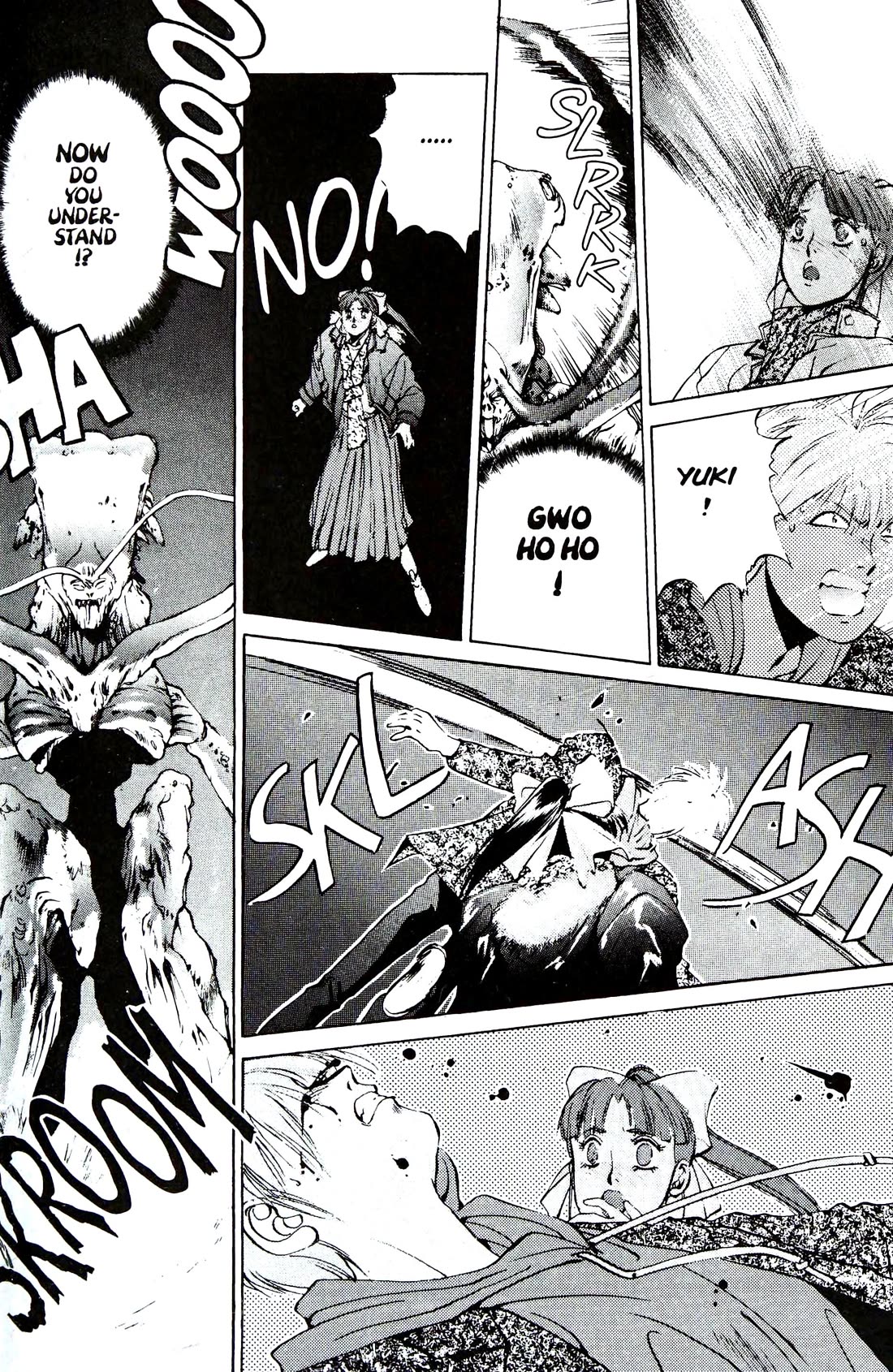 Silent Mobius Chapter 4.12 page 51 - Vol.4 Chapter 12: Labyrinth (Black & white version)