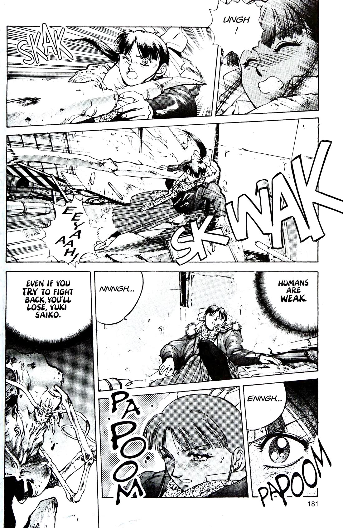 Silent Mobius Chapter 4.12 page 55 - Vol.4 Chapter 12: Labyrinth (Black & white version)