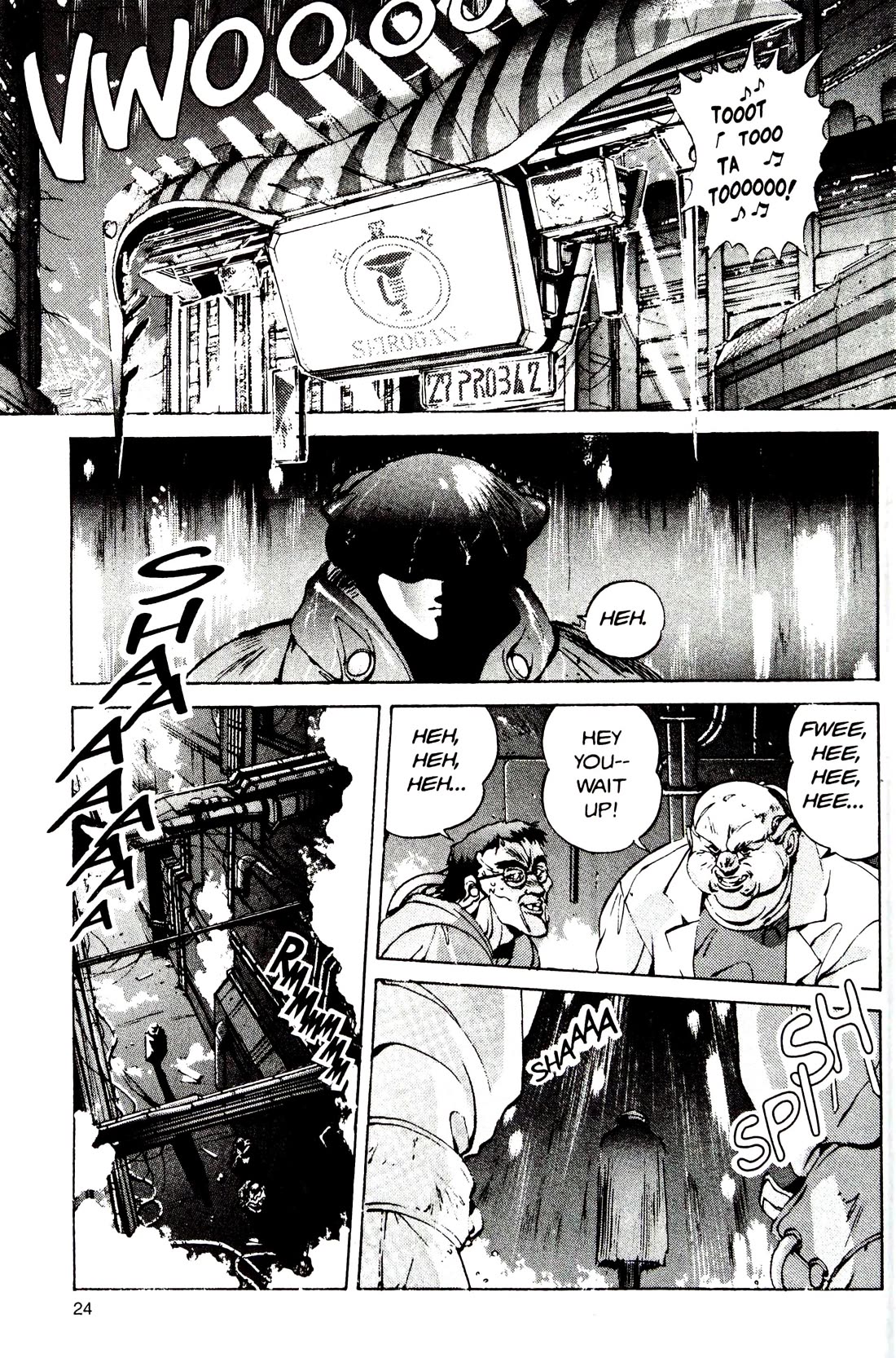 Silent Mobius Vol.4 Chapter 9 page 24 - Vol.4 Chapter 9: Premonition (Black & white version)