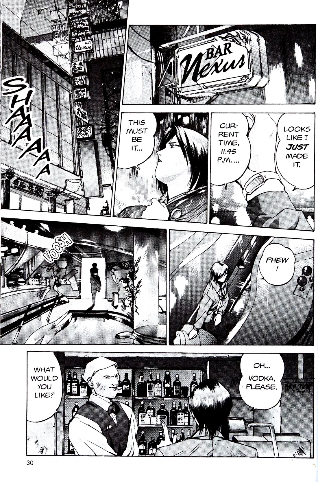 Silent Mobius Vol.4 Chapter 9 page 30 - Vol.4 Chapter 9: Premonition (Black & white version)