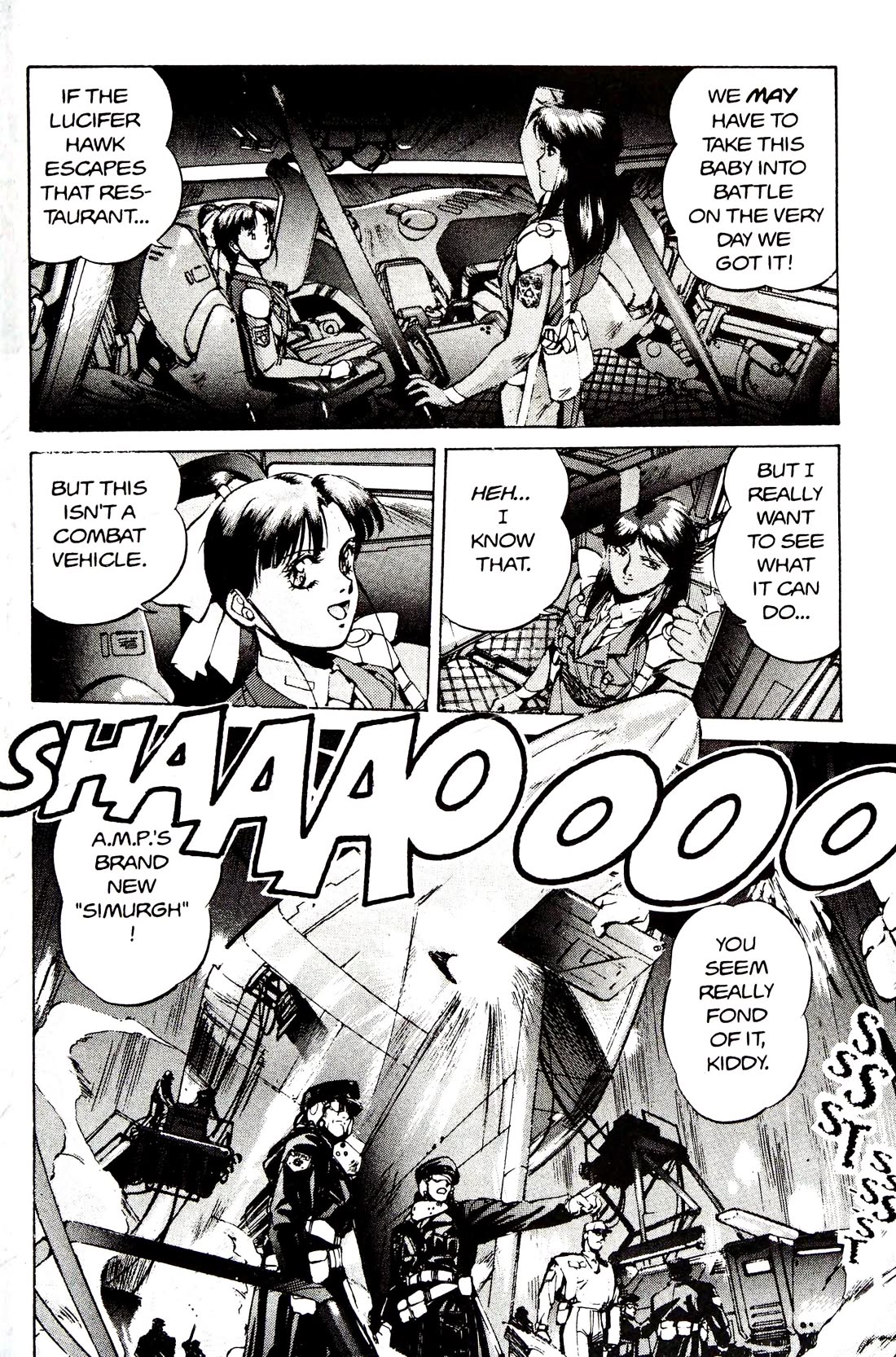 Silent Mobius Vol.4 Chapter 9 page 43 - Vol.4 Chapter 9: Premonition (Black & white version)