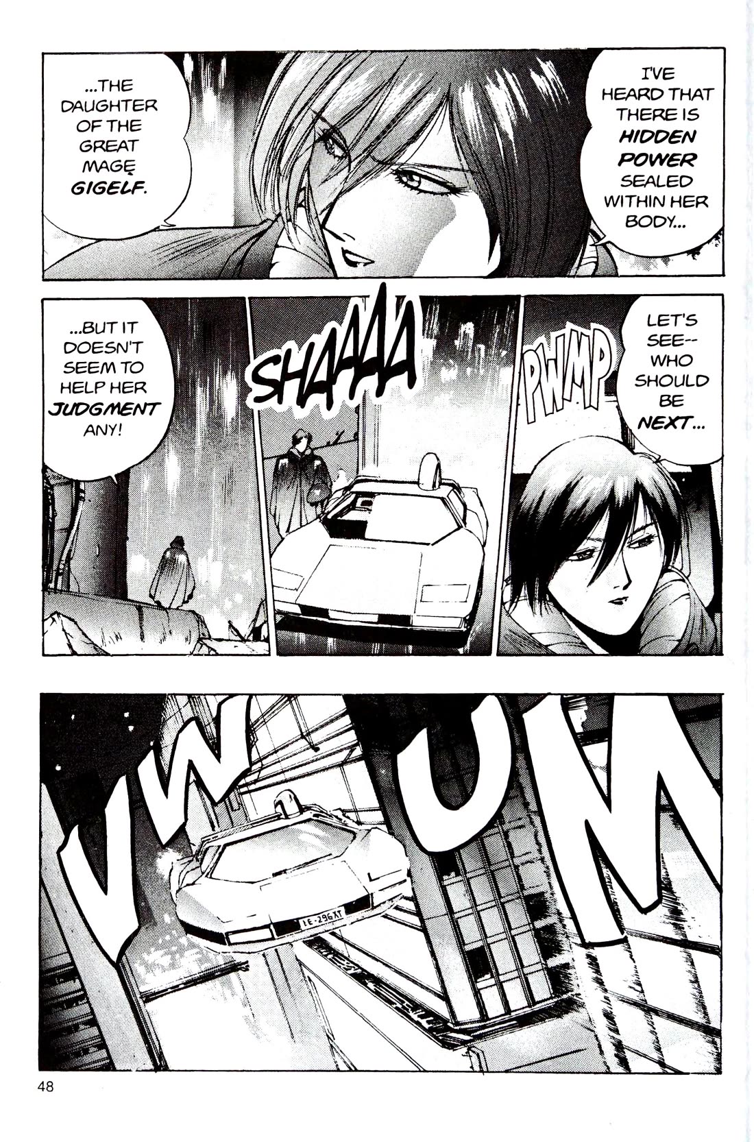 Silent Mobius Vol.4 Chapter 9 page 48 - Vol.4 Chapter 9: Premonition (Black & white version)